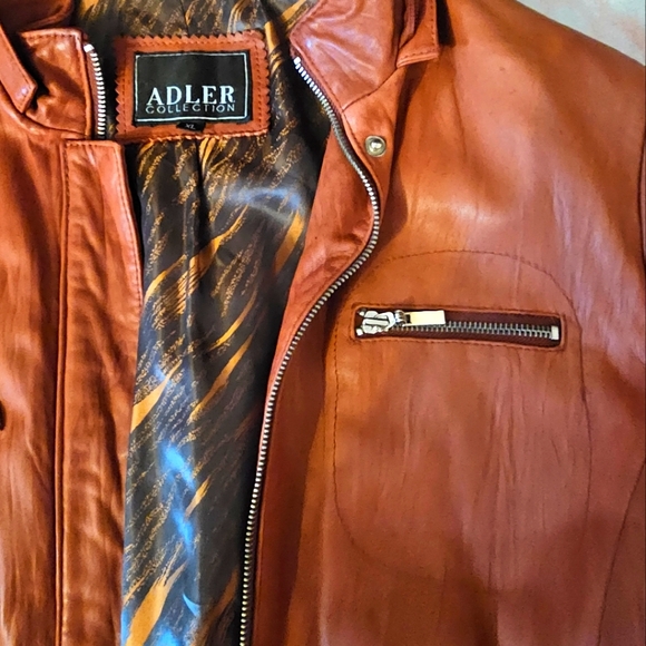 ADLER COLLECTION WOMEN LEATHER COAT XL SIZE $100 - Picture 4 of 7